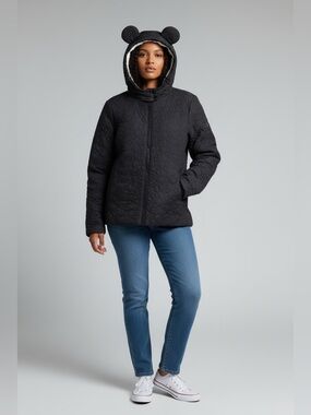 Disney Mickey Mouse Quilted Jacket with Sherpa Lining